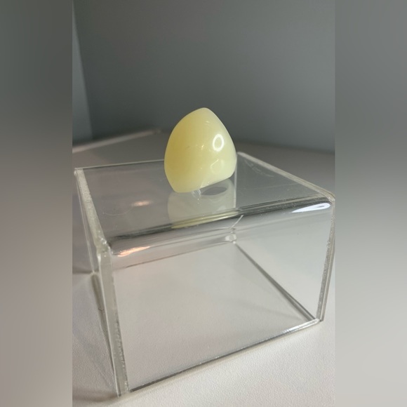 NEW Vintage cocktail ring “white jade” ingot - Picture 2 of 8